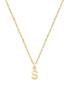Tiny Blessings 14k Gold Modern Initial 12-14" Necklace In Gold