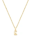 Tiny Blessings 14k Gold Modern Initial 12-14" Necklace In Gold