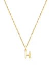 Tiny Blessings 14k Gold Modern Initial 12-14" Necklace In Gold