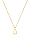 Tiny Blessings 14k Gold Modern Initial 12-14" Necklace In Gold
