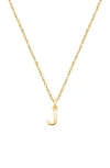 Tiny Blessings 14k Gold Modern Initial 12-14" Necklace In Gold