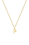 Tiny Blessings 14k Gold Modern Initial 12-14" Necklace In Gold