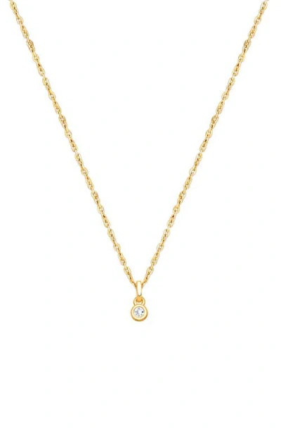 Tiny Blessings Kids'  14k Gold My 1st Diamond Necklace