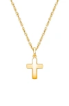 Tiny Blessings 14k Gold Regal Cross 12-14" Necklace In Gold