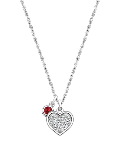 Tiny Blessings Kids' Children's Sterling Silver Oh So Loved Birthstone Girls' 12-14 Necklace In July