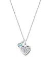 Tiny Blessings Kids' Children's Sterling Silver Oh So Loved Birthstone Girls' 12-14 Necklace In March