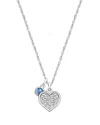 Tiny Blessings Children's Sterling Silver Oh So Loved Birthstone Girls' 12-14 Necklace In September