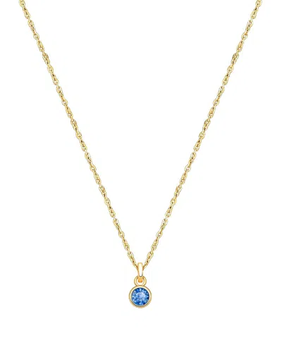 Tiny Blessings Girls' 14k Gold Birthstone Necklace - Little Kid, Big Kid In Green