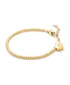 Tiny Blessings Children's 14k Gold Dainty Heart & Engraved Initial Girls' 5.25 Bracelet In K Gold - P