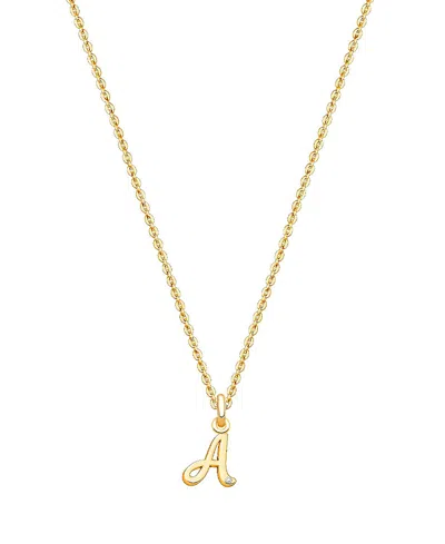Tiny Blessings Kids' Girls 14k Gold Diamond Initial 13-14 Necklace - Children In K Gold - A