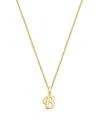 Tiny Blessings Kids' Girls 14k Gold Diamond Initial 13-14 Necklace - Children In K Gold - B