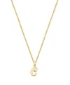 Tiny Blessings Kids' Girls 14k Gold Diamond Initial 13-14 Necklace - Children In K Gold - C