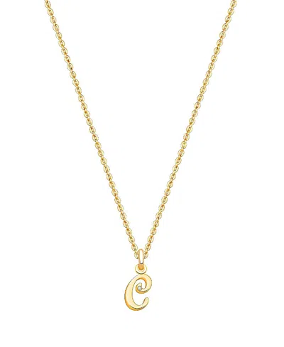 Tiny Blessings Kids' Girls 14k Gold Diamond Initial 13-14 Necklace - Children In K Gold - C
