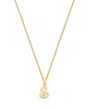 Tiny Blessings Kids' Girls 14k Gold Diamond Initial 13-14 Necklace - Children In K Gold - E