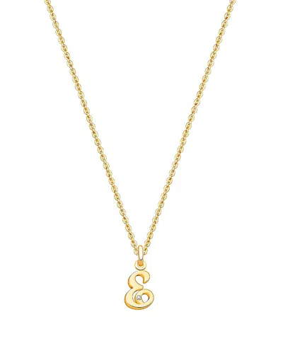 Tiny Blessings Kids' Girls 14k Gold Diamond Initial 13-14 Necklace - Children In K Gold - E