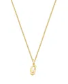 Tiny Blessings Kids' Girls 14k Gold Diamond Initial 13-14 Necklace - Children In K Gold - G
