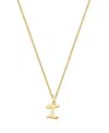 Tiny Blessings Kids' Girls 14k Gold Diamond Initial 13-14 Necklace - Children In K Gold - I