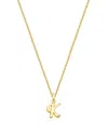 Tiny Blessings Kids' Girls 14k Gold Diamond Initial 13-14 Necklace - Children In K Gold - K