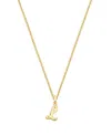 Tiny Blessings Kids' Girls 14k Gold Diamond Initial 13-14 Necklace - Children In K Gold - L