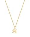 Tiny Blessings Kids' Girls 14k Gold Diamond Initial 13-14 Necklace - Children In K Gold - M
