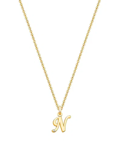 Tiny Blessings Kids' Girls 14k Gold Diamond Initial 13-14 Necklace - Children In K Gold - N