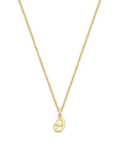 Tiny Blessings Kids' Girls 14k Gold Diamond Initial 13-14 Necklace - Children In K Gold - O