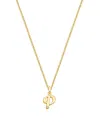 Tiny Blessings Kids' Girls 14k Gold Diamond Initial 13-14 Necklace - Children In K Gold - P