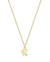Tiny Blessings Kids' Girls 14k Gold Diamond Initial 13-14 Necklace - Children In K Gold - R