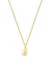 Tiny Blessings Kids' Girls 14k Gold Diamond Initial 13-14 Necklace - Children In K Gold - S