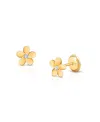 Tiny Blessings Girls' 14k Gold Forget Me Not Flower Stud Earrings - Baby, Little Kid, Big Kid In K Yellow Gold
