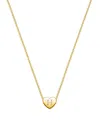 Tiny Blessings Kids' Girls' 14k Gold Mini Sliding Heart & Engraved Initial 13-14 Necklace - Children In K Gold - H