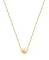 Tiny Blessings Girls' 14k Gold Mini Sliding Heart & Engraved Initial 13-14 Necklace - Children In K Gold - K