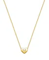 Tiny Blessings Kids' Girls' 14k Gold Mini Sliding Heart & Engraved Initial 13-14 Necklace - Children In K Gold - M