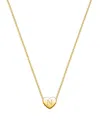 Tiny Blessings Girls' 14k Gold Mini Sliding Heart & Engraved Initial 13-14 Necklace - Children In K Gold - N