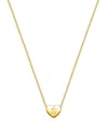 Tiny Blessings Kids' Girls' 14k Gold Mini Sliding Heart & Engraved Initial 13-14 Necklace - Children In K Gold - S