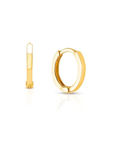 Tiny Blessings Girls' 14k Gold Modern 11mm Huggie Hoop Earrings - Little Kid, Big Kid In K Yellow Gold