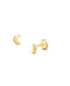 Tiny Blessings Girls' 14k Gold Moonlight Studs Screw Back Earrings - Baby, Little Kid, Big Kid In K Yellow Gold