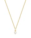 Tiny Blessings Girls' 14k Gold My Little Cultured Pearl 13-14 Necklace - Children In K Yellow Gold