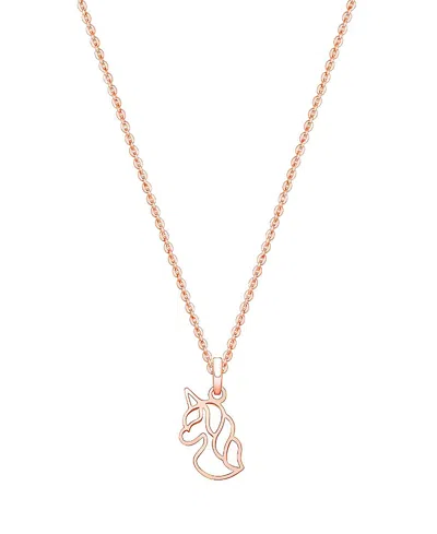Tiny Blessings Kids' Children's 14k Gold Unicorn Dreams Girls' 12-14 Necklace In K Rose Gold