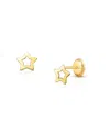 Tiny Blessings Girls' 14k Gold Wish Upon A Star Studs Screw Back Earrings - Baby, Little Kid, Big Kid In K Yellow Gold