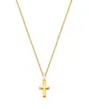 Tiny Blessings Children's 14k Gold Beautifully Beveled Cross 12-14 Necklace In K Gold
