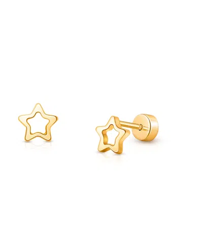 Tiny Blessings Girls' 14k On Titanium Dreaming Stars Stud Earrings - Baby, Little Kid, Big Kid In Gold