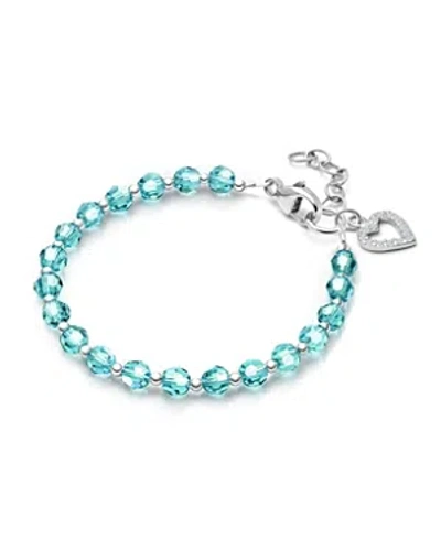 Tiny Blessings Girls' Sterling Silver Birthstone Crystal 6.25 Bracelet - Baby, Little Kid, Big Kid In December