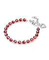 Tiny Blessings Girls' Sterling Silver Birthstone Crystal 6.25 Bracelet - Big Kid In January