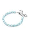 Tiny Blessings Kids' Children's Sterling Silver Birthstone Crystal Bracelet Girls' 6.25 Bracelet In March