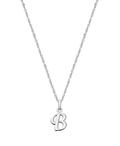 Tiny Blessings Kids' Girls' Sterling Silver Initial 13-14 Necklace - Children In Silver - B