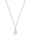 Tiny Blessings Kids' Girls' Sterling Silver Initial 13-14 Necklace - Children In Silver - E