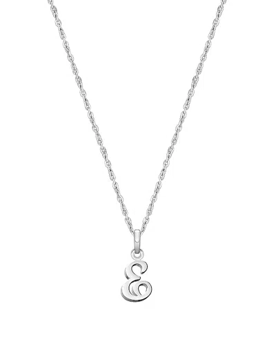 Tiny Blessings Kids' Girls' Sterling Silver Initial 13-14 Necklace - Children In Silver - E