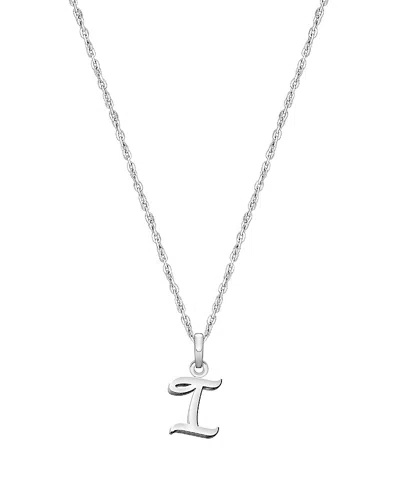 Tiny Blessings Kids' Girls' Sterling Silver Initial 13-14 Necklace - Children In Silver - I