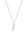 Tiny Blessings Kids' Girls' Sterling Silver Initial 13-14 Necklace - Children In Silver - J